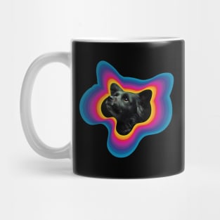 full black border collie Mug